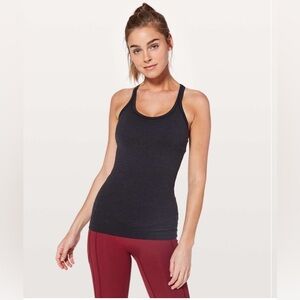 EUC lululemon Ebb to Street tank- Heathered Black- 6